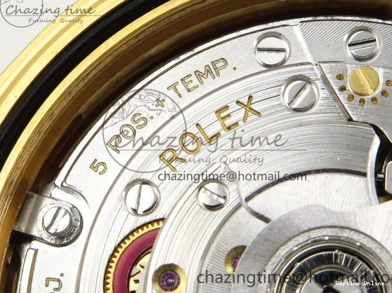 1225 WrinkleFree DayDate 40 228238 ARF 904L Steel YG Crystal Diamonds Bezel on President Bracelet VR 1550